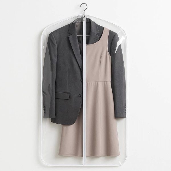 Clear View Hanging Travel Garment Bag for Suits & Dresses